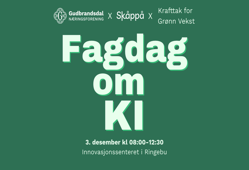 Fagdag med KI - Hvordan jobbes det med kunstig intelligens i Gudbrandsdalen? 